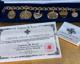 Camrose & Kross charm bracelet w/ COA