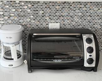 Toaster oven, Mr. Coffee maker