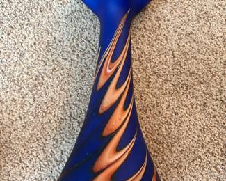 Azerbaijan hand blown glass vase