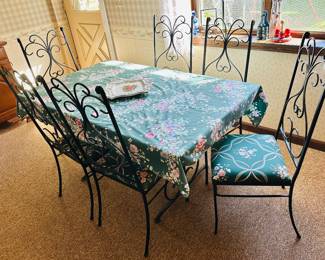 Fabulous cast iron table and chairs