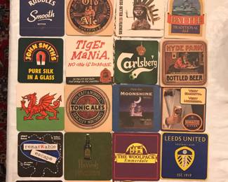 23 unique Beer coasters