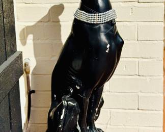 $100 - Resin greyhound sculpture- 30 h