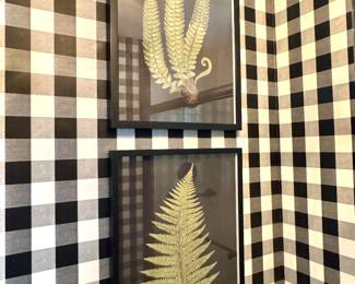 $30 (each) - Fern Framed Art (2 available)- 19x25.5