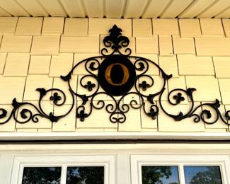 $48 -“O” monogram iron wall grille