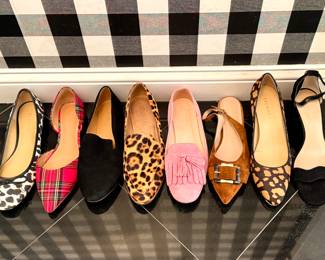 $20/each. Ladies size 8.5 shoes. J Crew, Talbots. Shop these in person at the sale!