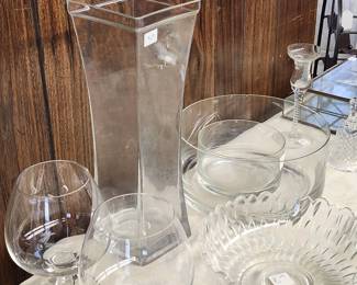 Various glass items