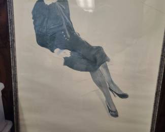 Vintage David Hockney 1980 Exhibition Poster