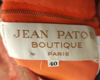 Vintage Jean Patou Dress