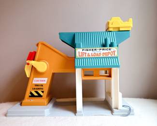 vintage fisher price lift and load depot