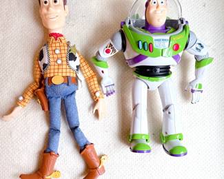 Toy story woody doll and buzz lightyear action figure 