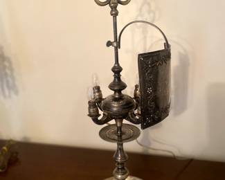 Converted oil lamp