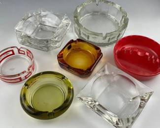 Group of MidCentury Ashtrays