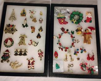 Vintage Holiday Costume Jewelry