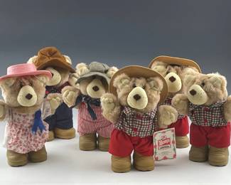 1986 Wendys Furkins Plush Bears