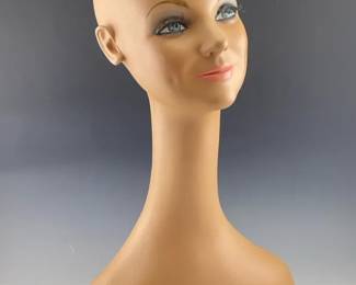 Vintage Fiberglass Mannequin Head