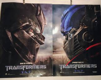 4 Vintage Transformer Movie Advertising Posters