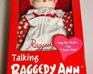 1970 Applause Ragged Ann Talking Doll, 18 T