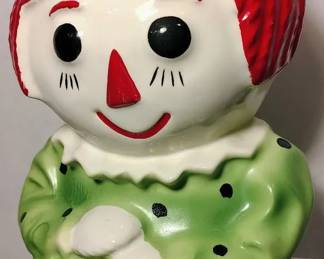 Vintage Raggedy Ann McCoy 151 USA Ceramic Cookies Jar