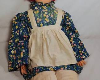 1973 BobbsMerrill Raggedy Ann Ventriloquist Dummy Puppet, 30 T