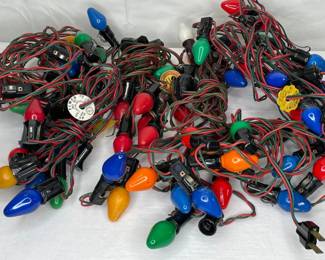 Vintage Christmas Lights Including NOMA