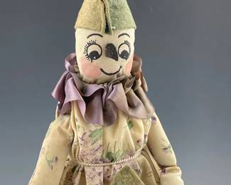 Jolly Vintage Elf Pin Cushion Doll