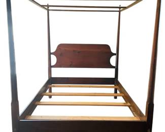 Pencil Post Wooden Queen Size Bedframe