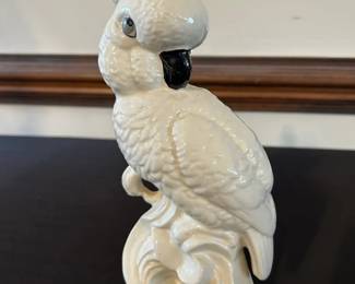 Vintage Ceramic Cockatoo Figurine