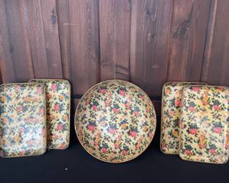 Vintage Alcohol Proof Japanese Bowl Trays
