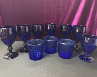 Cobalt Blue Goblets And More Mystery Lot