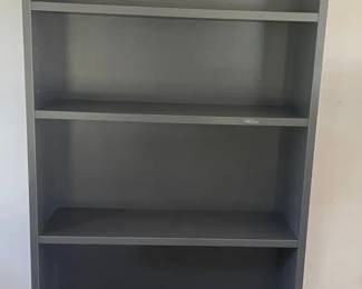 Five Shelf Gray Bookshelf