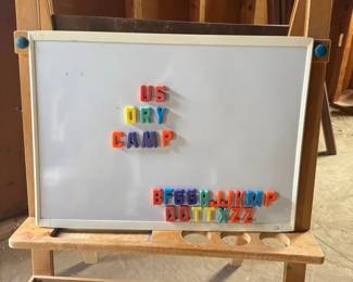 Childrens Easel Magnetic Whiteboard