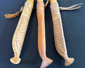 3 J. Marttiini Rapala Fish Fillet Knives W Sheaths