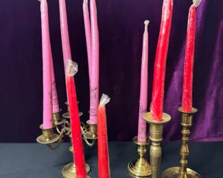 Brass Candlestick Holders
