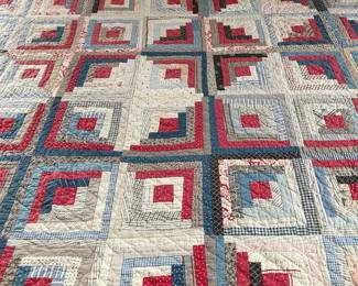 Vintage Yellow Edge Handmade Quilt