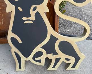 metal bull sign 