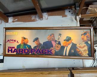 Smoking Joe Double Sided Lighted Sign Camel Presents The Hard Pack Cigarettes