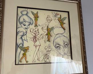 Tinkerbell paint framed