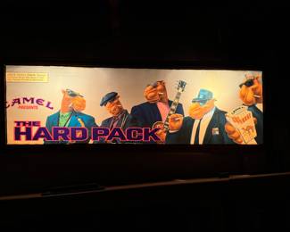 Smoking Joe Double Sided Lighted Sign Camel Presents The Hard Pack Cigarettes