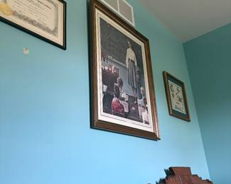 Large Norman Rockwell print with frame. Perfect for the teachers in your life!
