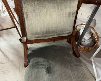 Mohair velvet chair-not stained 