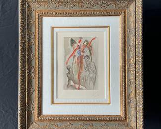 Divine Comedy - Purgatory 32 by Salvador Dali