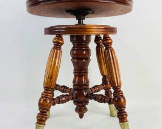 Antique Piano Stool