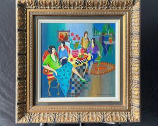 An Evening with Friends by Itzchak Tarkay