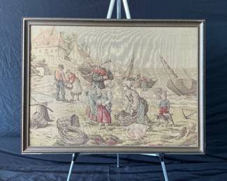 Framed Vintage Tapestry