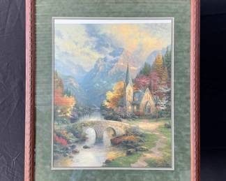 The Mountain Chapel by Thomas Kinkade