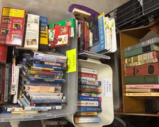 Movies, books, collectible books, piano music