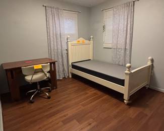Twin bed frame/headboard and box spring
Desk chair