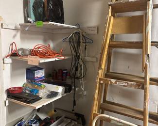 Ladders, tools, supplies