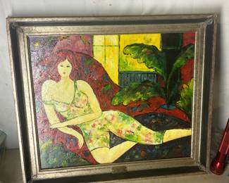 Matt Holland signed painting