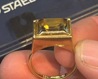 Gold plated ring